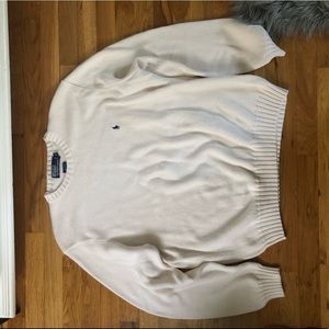 cream polo sweater